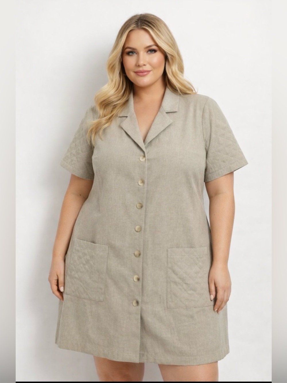 Tuckernuck NWT Women’s Townes Short Sleeve Shift Dress Career Casual Size XL